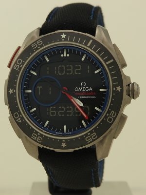 Omega ref 31892457901001 Titanium 45mm LE ETNZ America’s Cup Speedmaster X-33 on Strap w/Everything