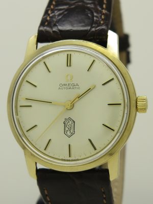 Omega ref 165.000 9k Gold 35mm Automatic cal.552 Dunlop Presentation Dress Watch in Clean Original Vintage Condition from 1966