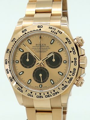 Rolex ref 116505 18k Rose Gold Rose Dial Oyster Perpetual Daytona w/Everything