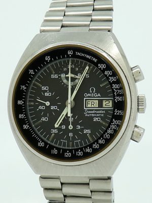 Omega ref 176.0012 Steel Auto cal.1045 Speedmaster Mark 4.5 Day-Date Chronograph on Bracelet