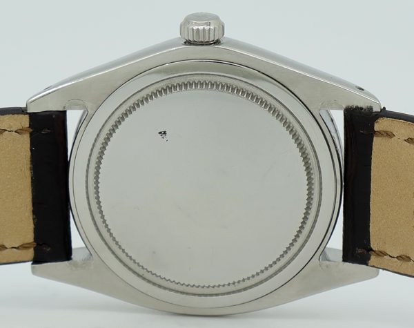 Rolex ref 6694 Steel Manual 34mm Black Dial OysterDate Precision on Strap c.1970 - Image 5
