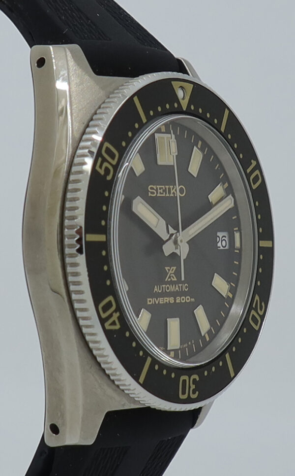 Seiko ref SBDC141 Steel Auto 40.5mm Black Dial Prospex 62MAS Re-Issue on Rubber w/B&P - Image 3