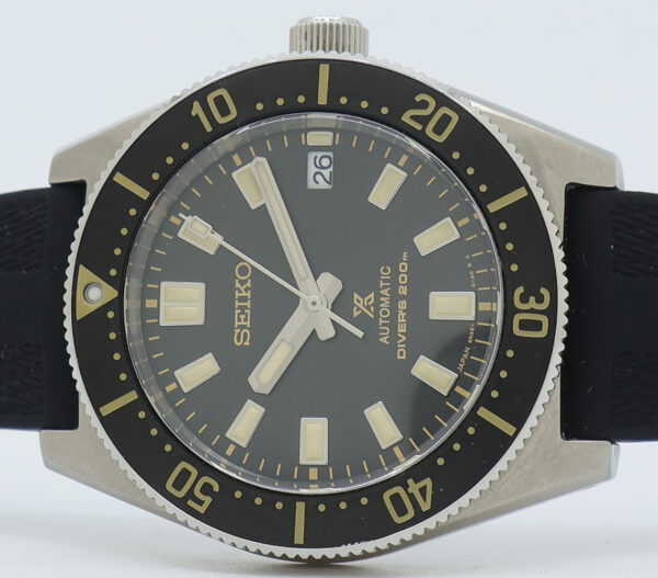 Seiko ref SBDC141 Steel Auto 40.5mm Black Dial Prospex 62MAS Re-Issue on Rubber w/B&P - Image 4