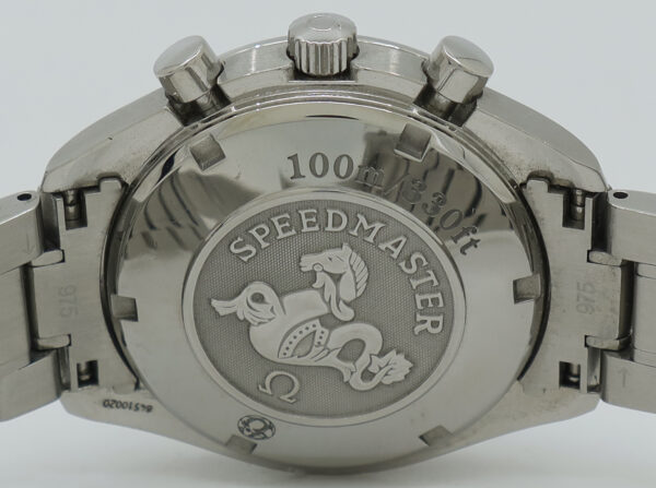 Omega ref 3210.51.00 Steel Auto 40mm Reverse Panda Dial Speedmaster Date Chrono on Bracelet w/B&P - Image 6