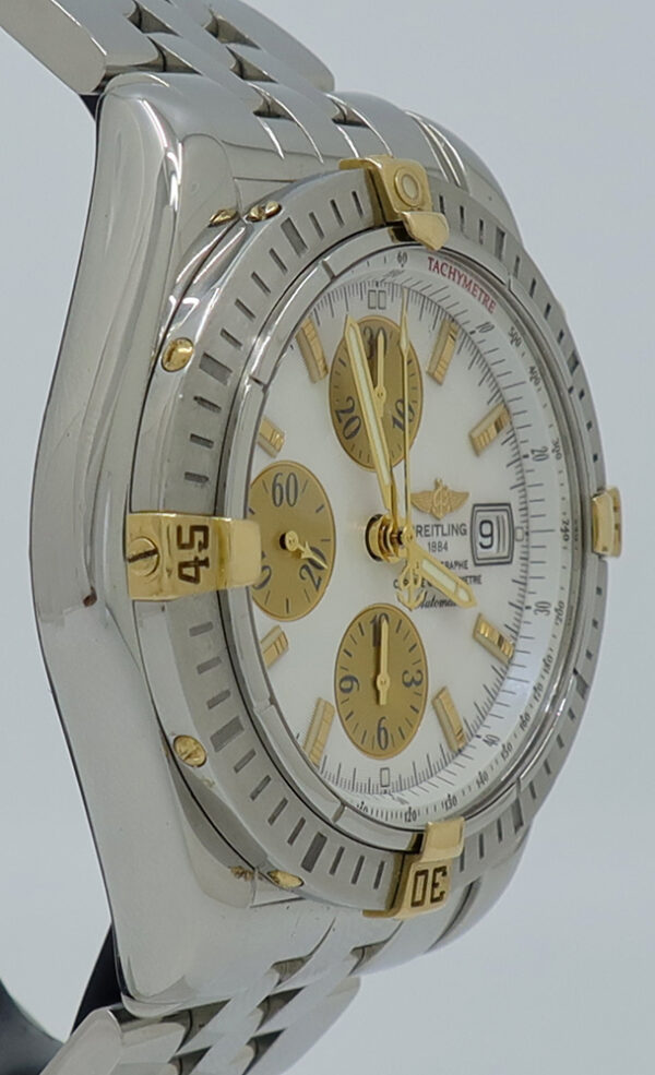 Breitling ref B13356 Steel & 18k YG Auto 44mm MOP Dial Chronomat Evolution Chronograph on Bracelet - Image 3