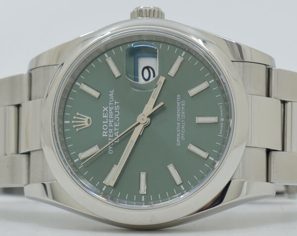 Rolex ref 126200 Steel Auto Mint Green Dial Oyster Perpetual Datejsut 36 on Oyster w/B&P - Image 4