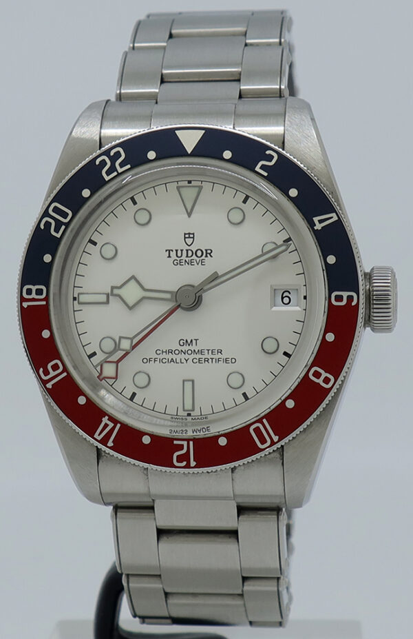 Tudor Ref 79830RB Steel Auto 41mm Black Bay Opaline Dial Pepsi GMT on Bracelet w/B&P