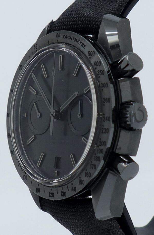 Omega ref 31192445101005 Ceramic Auto 44mm Speedmaster Dark Side of the Moon Black on Strap w/B&P - Image 2