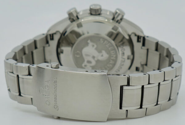 Omega ref 3220.50.00 Steel Auto 40mm Black Dial Speedmaster Triple Calendar Chrono on Bracelet - Image 5