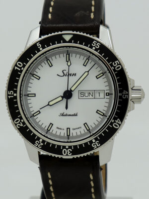 Sinn ref 104.012 Steel Auto 41mm White Dial Day-Date 104 on Strap w/B&P