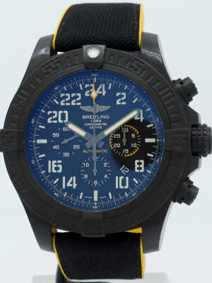 Breitling ref XB1210 Black Breitlight Auto 50mm Black 24 Hour Dial Avenger Hurricane Chrono on Strap w/B&P