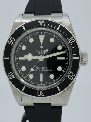 Tudor Ref 7941A1A0NU Steel Auto 41mm Black Bay Monochrome on Rubber w/Everything