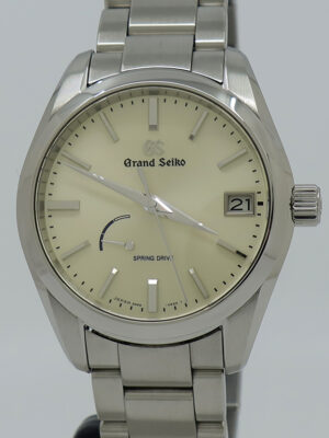 Grand Seiko ref SBGA283G Steel Spring Drive 39mm Silver Dial Heritage Power Reserve on Bracelet w/B&P