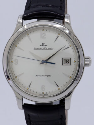 Jaeger LeCoultre ref 140.8.89 Steel Auto 37mm Silver Dial Master Control Grande Taille on Strap