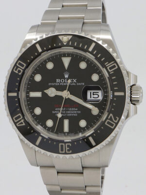 Rolex ref 126600 Steel Auto Black Dial Anniversary Oyster Perpetual Sea-Dweller 43 w/Everything